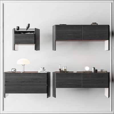 意大利POLIFORM现代餐边柜3D模型下载